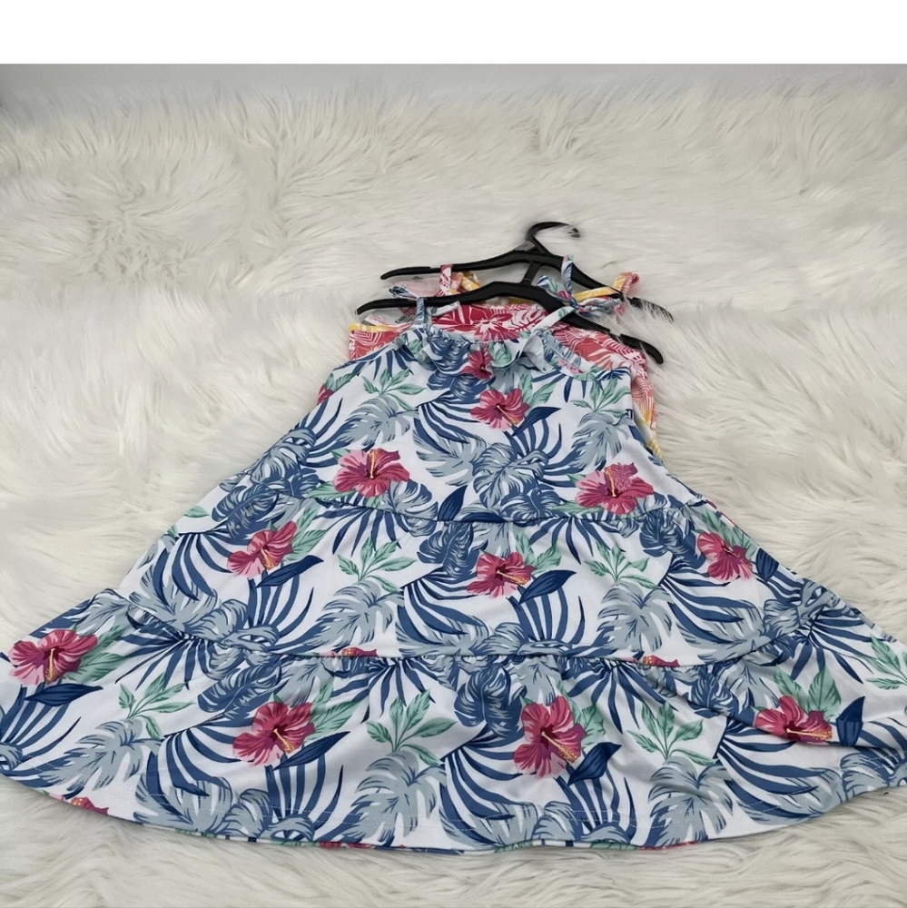 New TOMMY BAHAMAS 2 Pack Floral Dresses Girls Kids' 2-pack Dress Pink Size 6 NWT - Picture 6 of 13